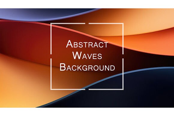 Abstract Waves Background for Creative Projects