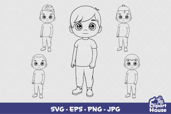 Boy Casual Silhouette: Design Versatility for Cutting Machines