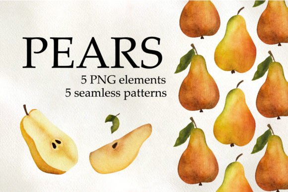Bringing Freshness to Your Designs: A Complete Guide to Pears Watercolor Clipart