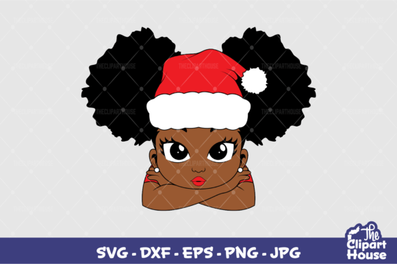 Christmas Girl Leaning Design for Cuts & Prints