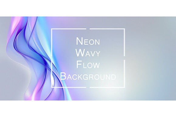 Neon Wavy Flow Background Evaluation