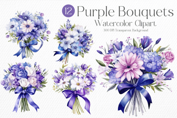Purple Flower Watercolor Clipart PNG: Integrating Artistic Assets into Professional and Personal Workflows