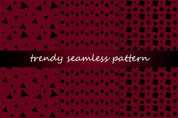 Red Trendy Seamless Pattern