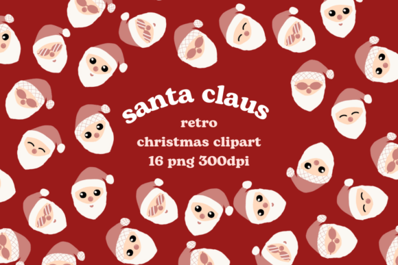 Santa Claus Retro Christmas Clipart: The Passionate Choice for Your Holiday Projects