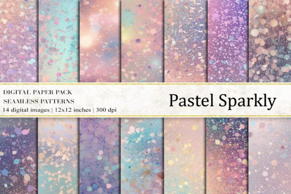 Unlocking Creativity with Pastel Sparkly Digital Papers